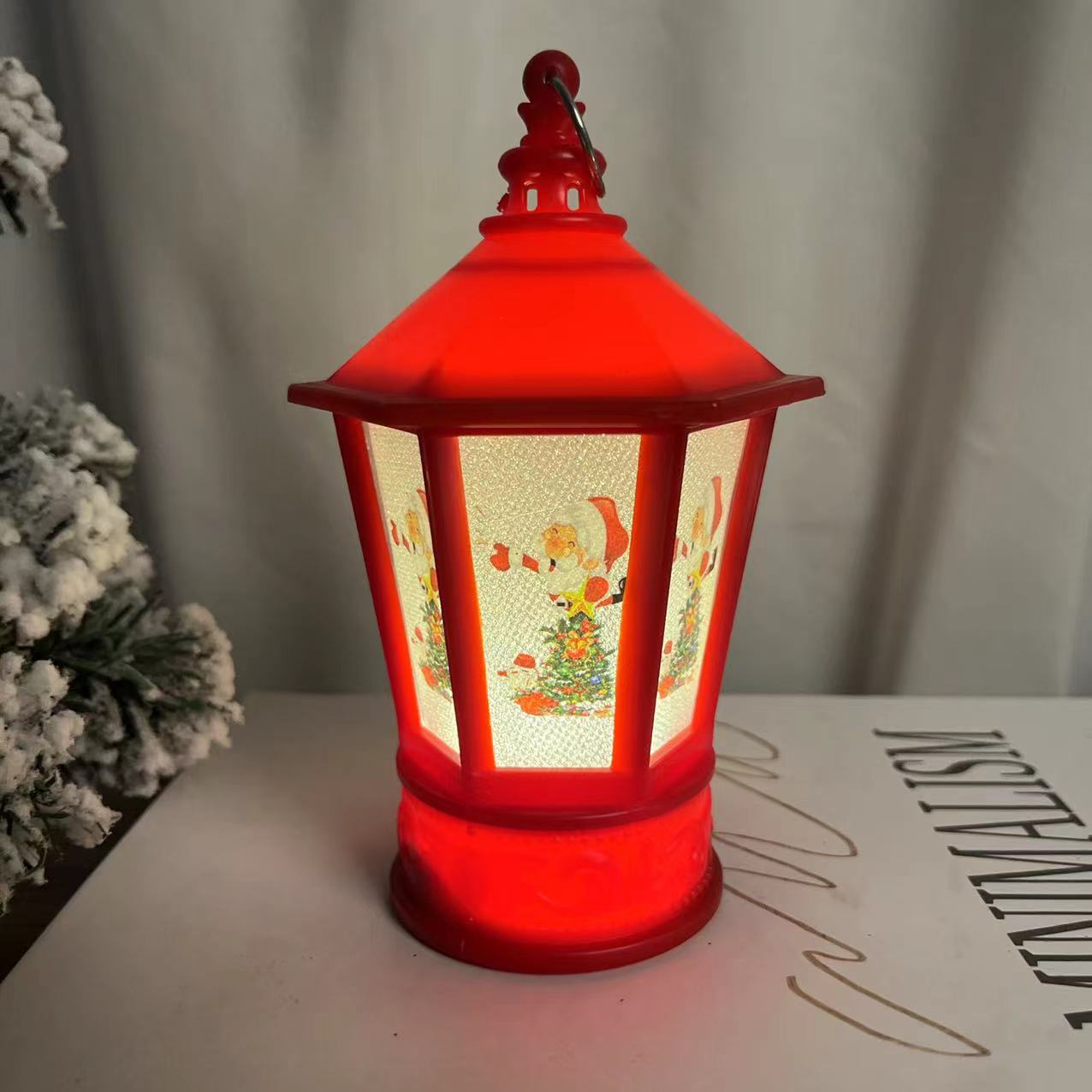 Christmas Wind Lights Candlestick Lights Candle Lights Vintage Hand Lights Christmas Ornaments Ornaments Pendants details Picture
