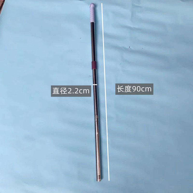 Mop rod Lazy rod 2.2 and 25 cm thick rod segment head segment tail segment scratch-off rod accessories Specification drawing