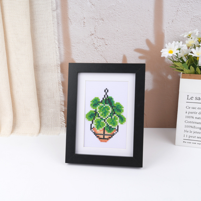 Hot-selling mini decorative home diamond paintings, colorful frameless diy stickers, round diamond brick and stone paintings, and collage wholesale Application Scenario
