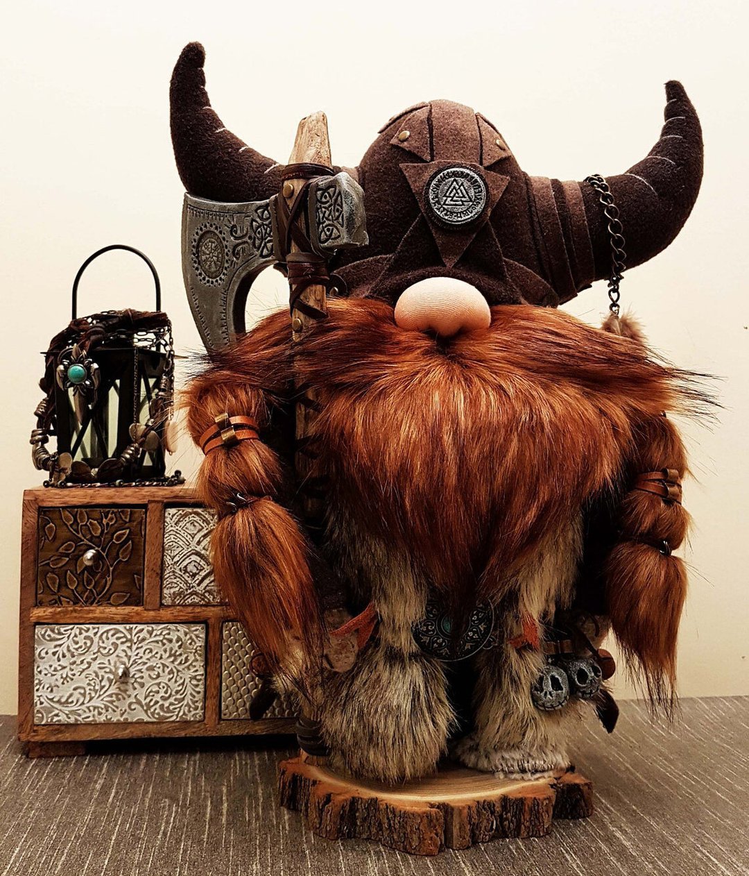 跨境独立站爆品新品Viking Warrior Gnome doll 维京勇士侏儒玩偶详情图2