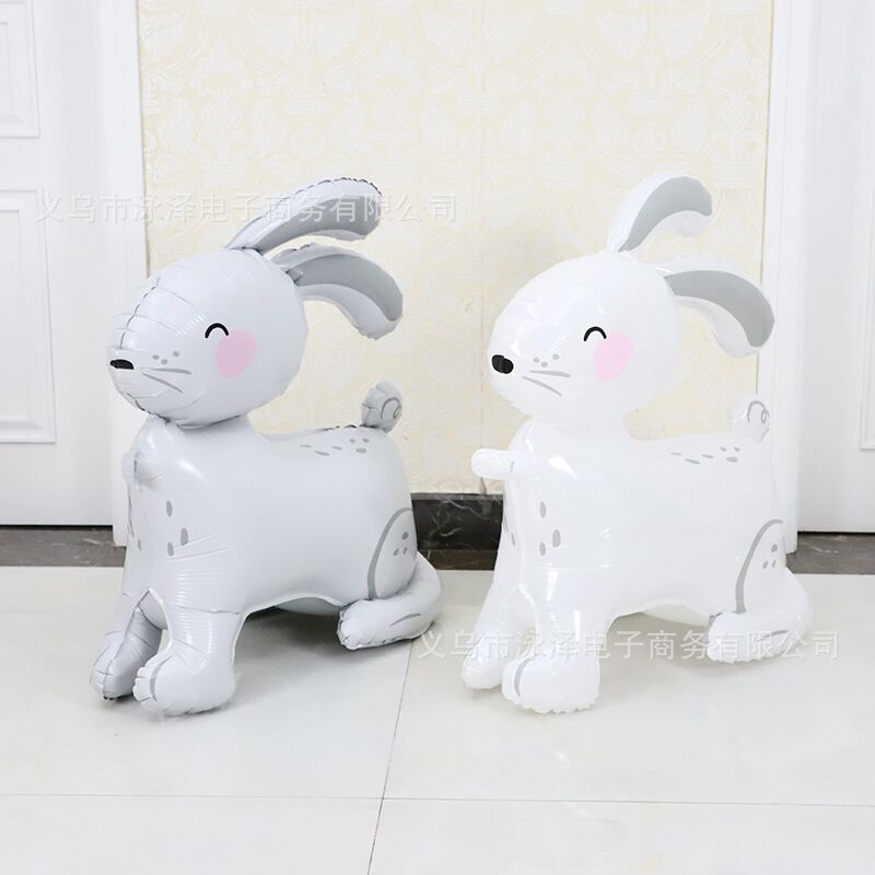 Cross border three-dimensional standing animal aluminum film 4D balloon themed toy birthday party Children's Day decoration Specification drawing