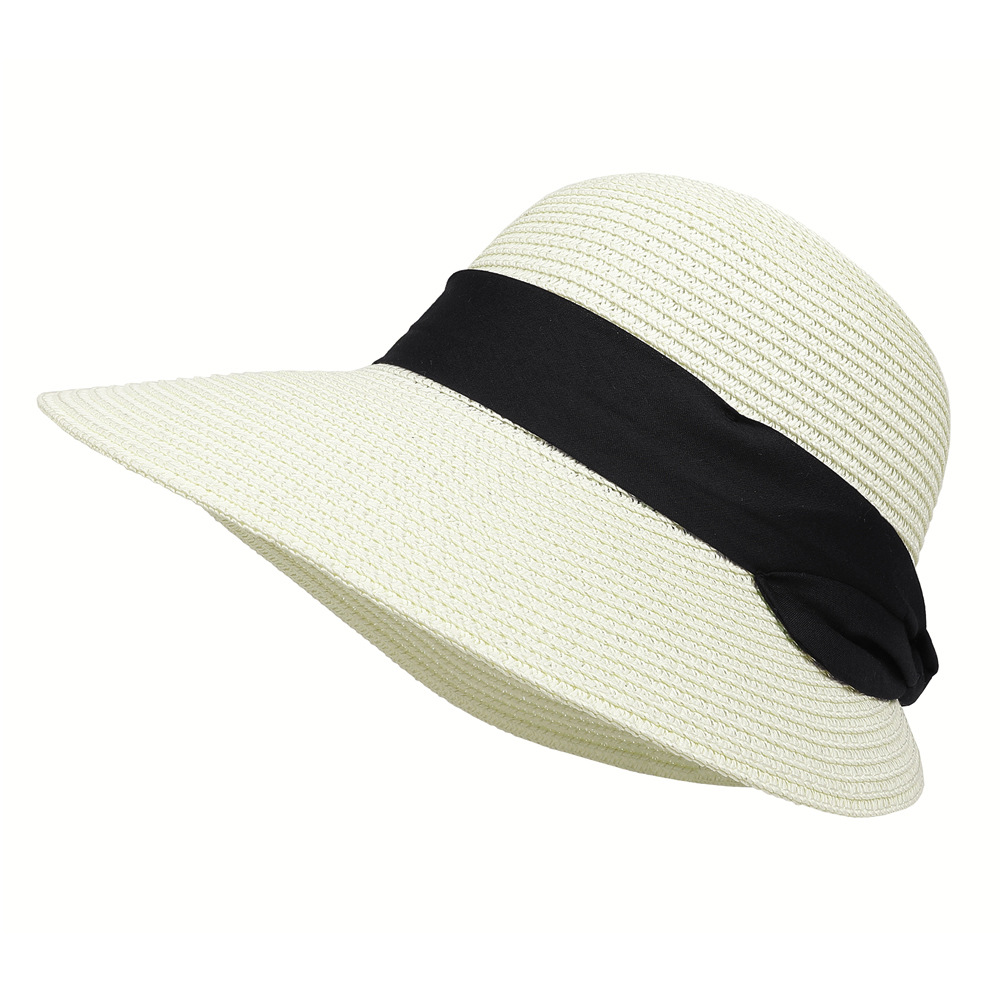 Straw Hat Spring Summer New Leisure Play Beach Hat Woven Female Korean Sun Hat Outdoor Sunshade Sunscreen Hat details Picture