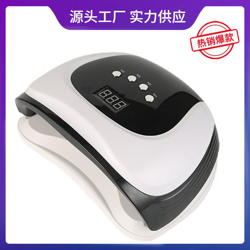 防黑手T11指甲胶美甲灯 跨境160W智能感应指甲油速干美甲光疗机