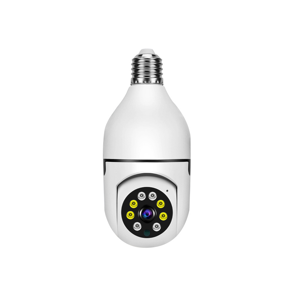 电商外贸爆款8177 监控摄像头灯泡摄像头wifi监控器家用监控