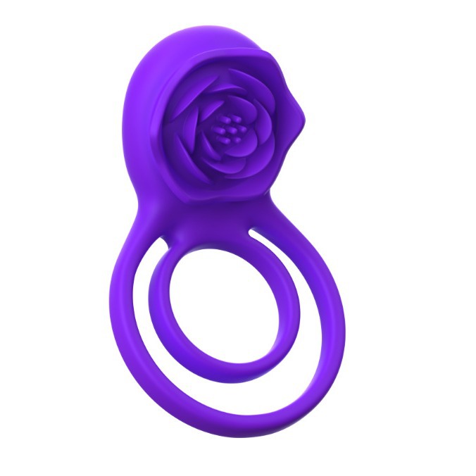 Best-selling rose lock essence ring, a male-female resonance masturbation and sex toy for adults Application Scenario