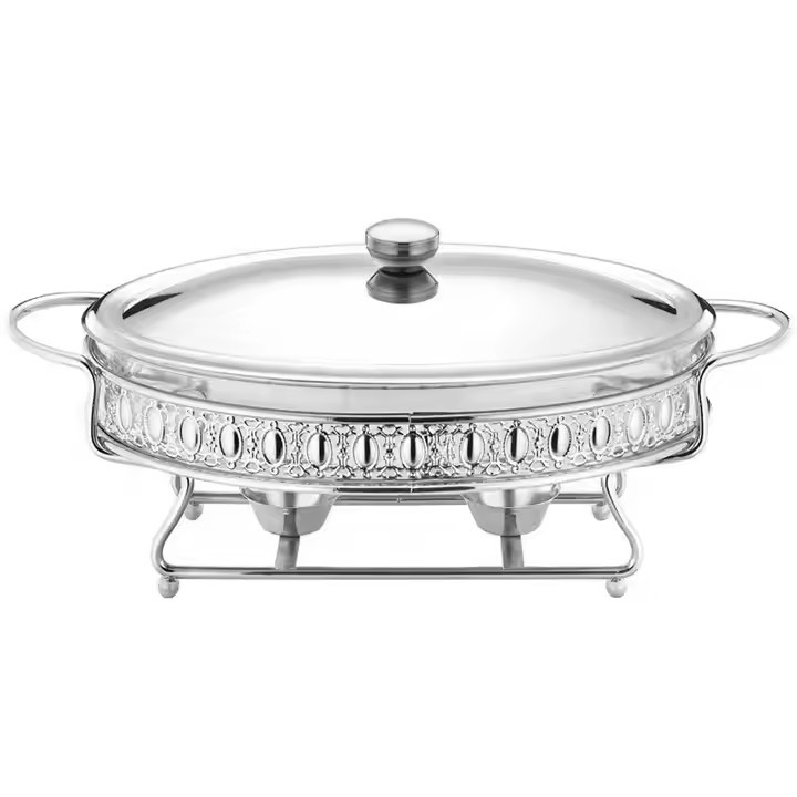Buffet Glass Stove Buffi Stove Hotel Restaurant Alcohol Stove Golden Hot Pot Rack Heating Tableware Cross-Border Supply details Picture