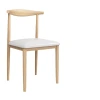 Wholesale special offer on iron horn chair backrests, thickened and simple dining chairs, home dining table chairs, milk tea shop and restaurant stools Item Picture