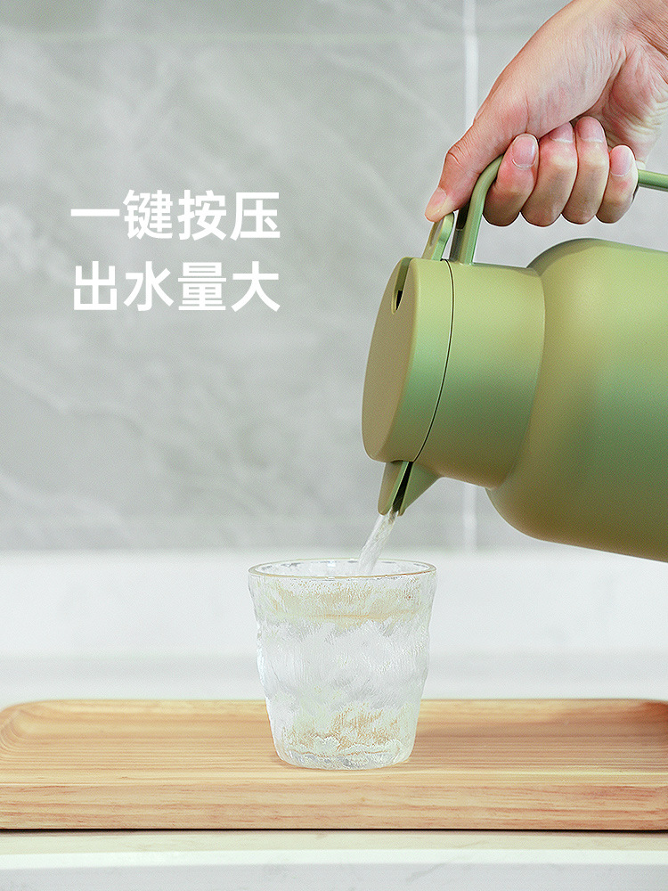 GINT Jiate insulated kettle, high-end household large-capacity hot water kettle with glass inner liner, warm water kettle, student dormitory insulation Specification image