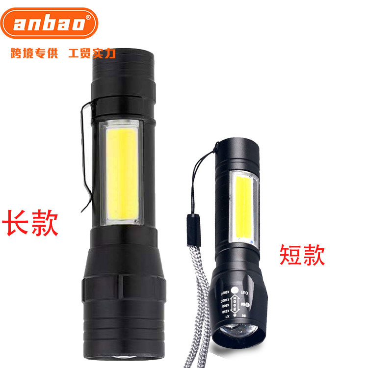 Strong light USB charging telescopic flashlight, aluminum alloy telescopic zoom emergency flashlight, LOGO gift promotion light Application Scenario