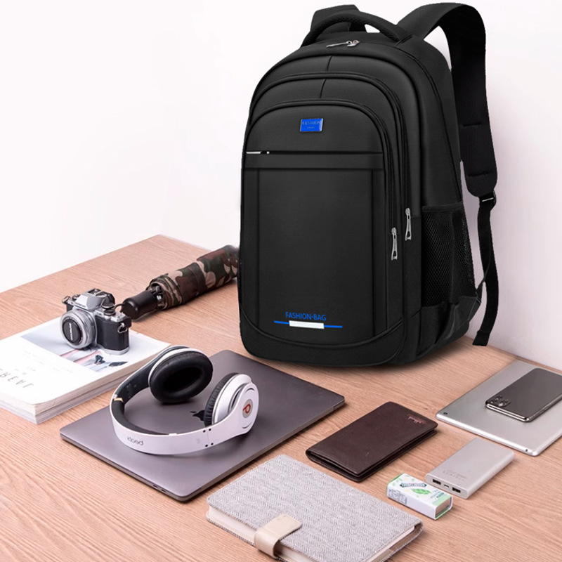 Men's high-end casual business backpack, wear-resistant backpack, large-capacity travel bag, high school student schoolbag, computer bag details Picture