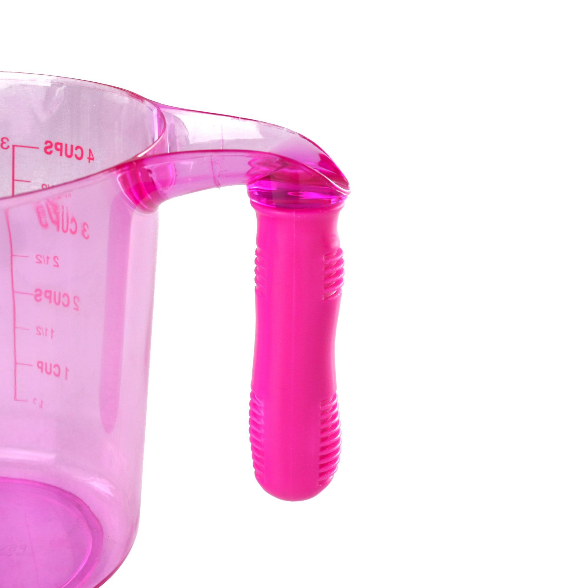 1000ML PS plastic measuring cup, plastic baking food-grade measuring cup, plastic graduated cup with anti-slip handle Item Picture