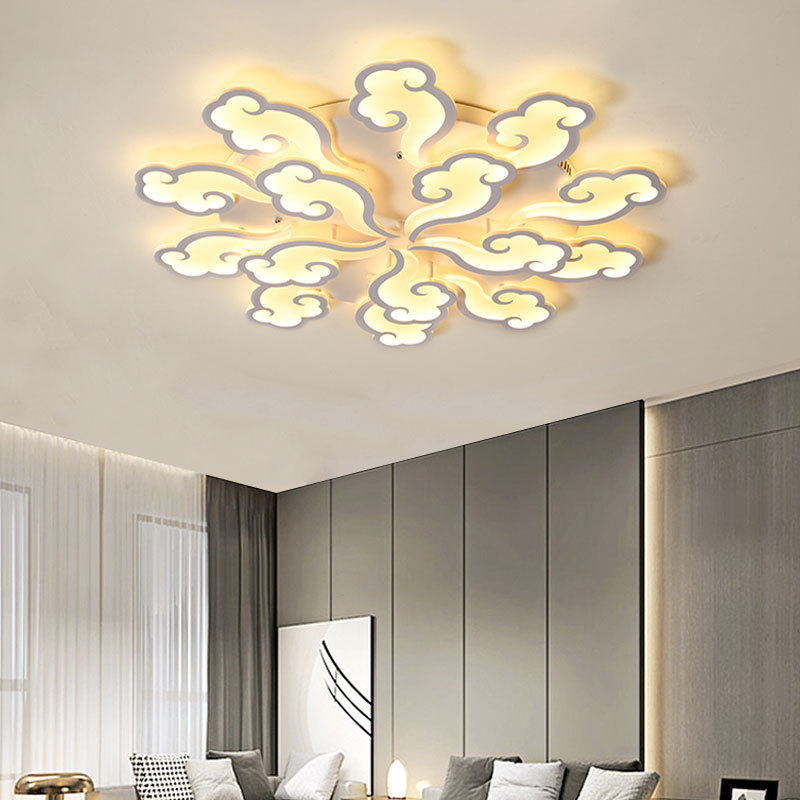 祥云灯网红大/简约现代卧室细节图