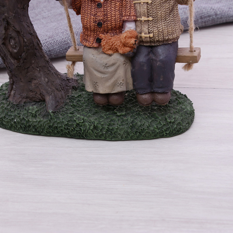 Keep Accompanied By Swinging Old Man Resin Crafts Home Decoration To Grandpa Grandma Old Elders Gifts Application Scenario