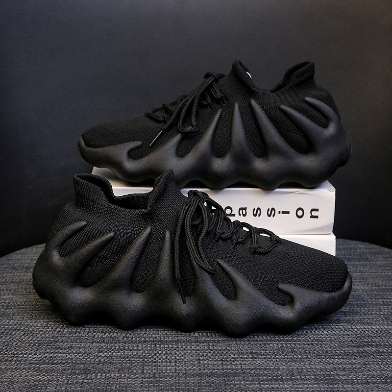 2023 New Flying Woven Octopus Casual Sports Shoes Korean Version Of The Trend Couple Shoes Breathable Volcano Socks Men's And Women's Shoes Specification drawing