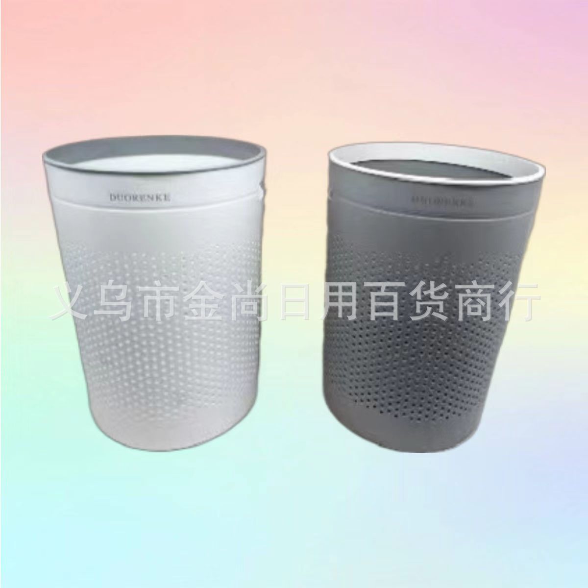 Modern and simple household kitchen trash can, living room kitchen wastebasket, light-colored modern style household trash can Specification drawing