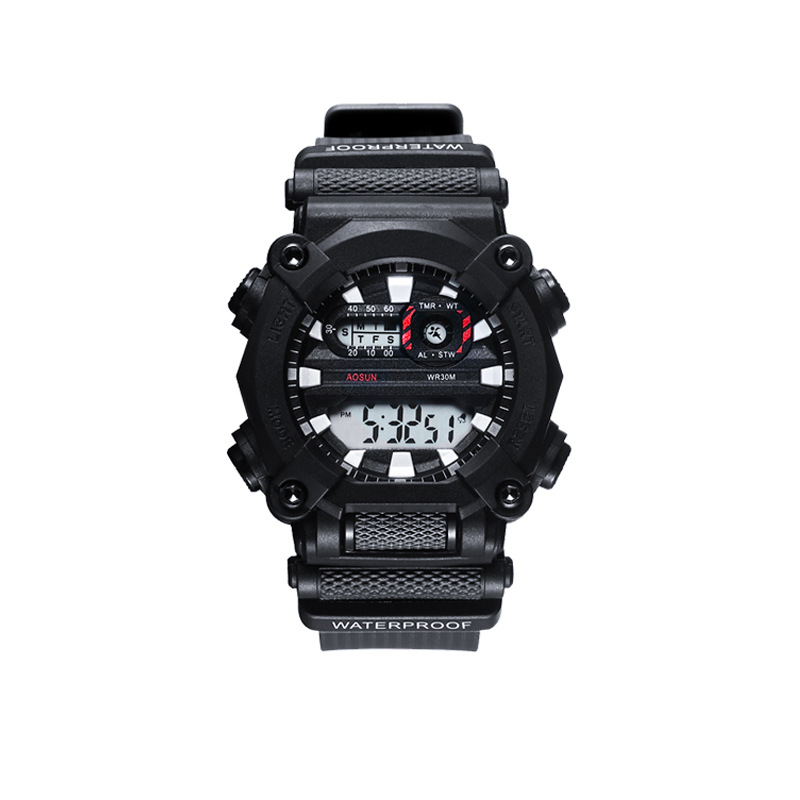 Student watch ins high appearance level waterproof electronic watch for junior and senior high school students, multi-functional student Korean version simple luminous Item Picture