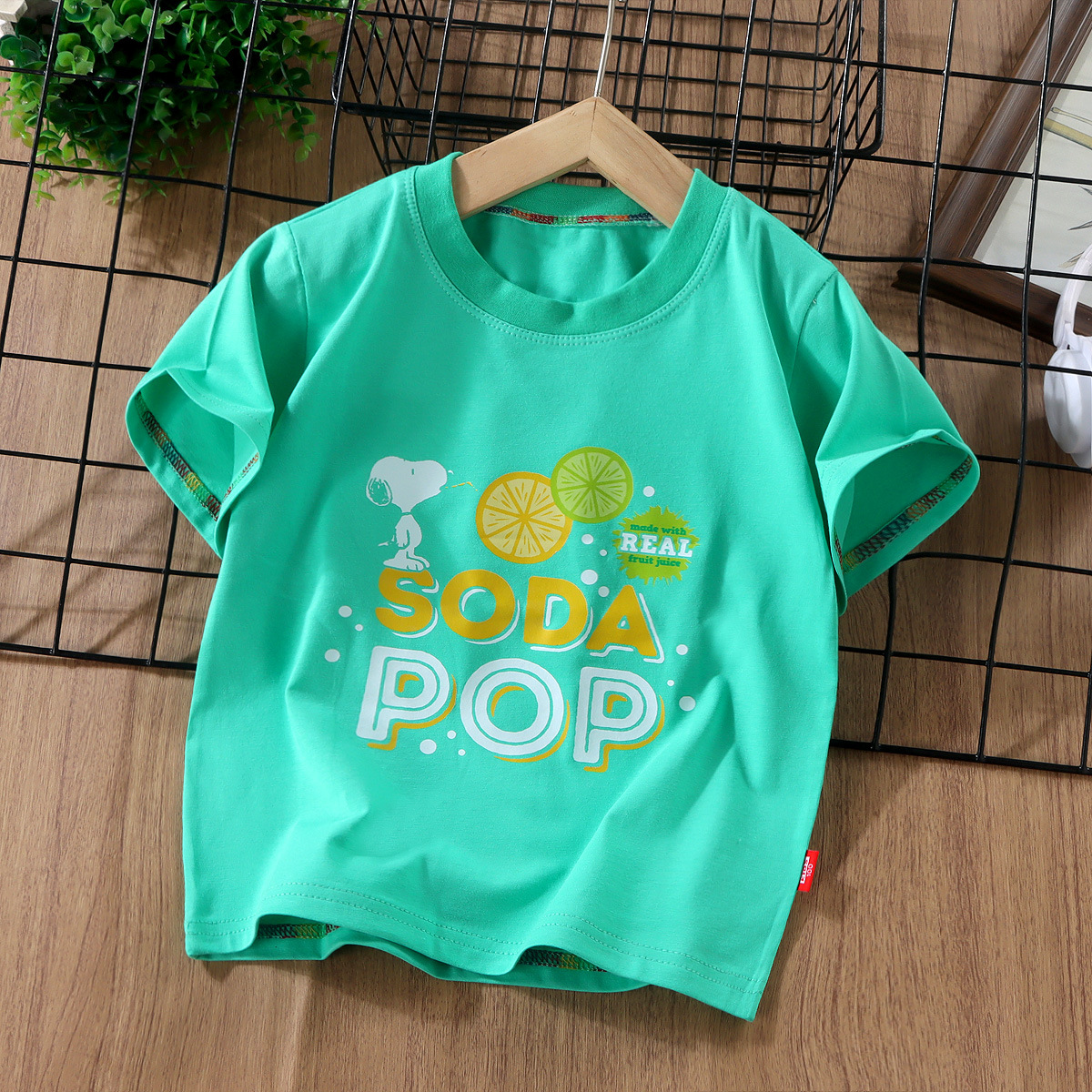 Snoopy Authentic Children's Wear 2024 Summer New Cotton Short-Sleeved Summer T-Shirt For Boys And Girls Casual Top T-Shirt Application Scenario