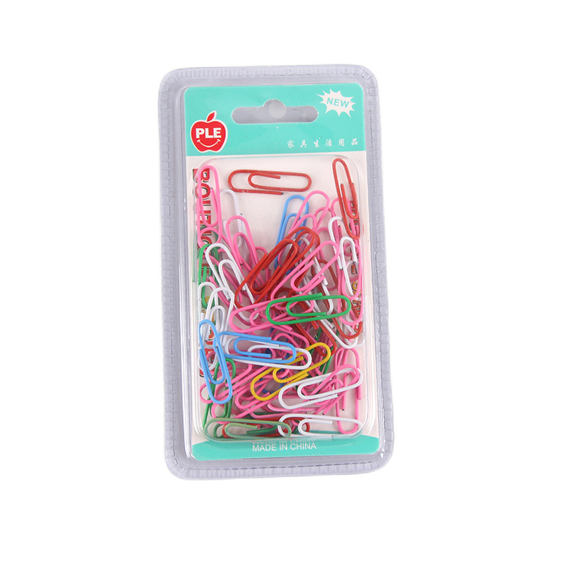 Colorful double-bubble paper clip clips, office supplies, paper clips, large box of school supplies Application Scenario