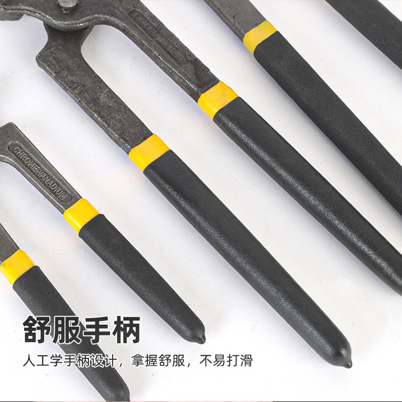Industrial-Grade Walnut Pliers, Woodworking Nail Removal And Wire Tying Pliers, Cross-Border Flat Toe Pliers, Tire Repair And Shoe Repair Hardware Tools Application Scenario