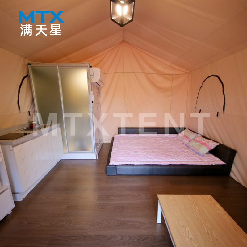 Light luxury homestay, arched nomadic tent, outdoor luxury camping tent, tourism and vacation feature, large hotel tent Application Scenario