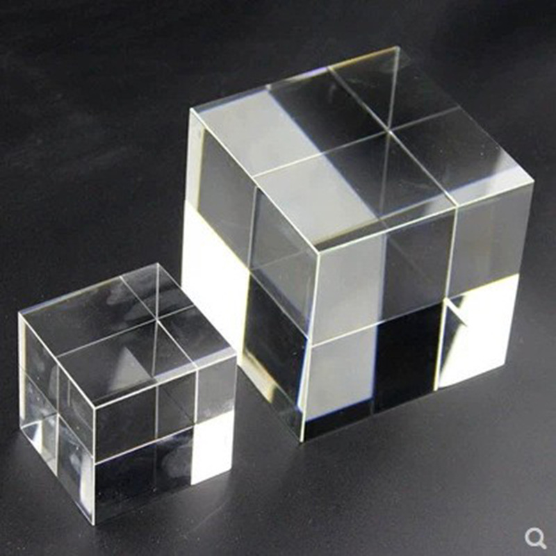 Transparent Crystal Cube 3D Engraved Word Logo Crystal Cube Cube Various Specifications K9 White Embryo Specification drawing