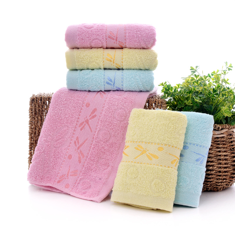 14 pure cotton towels, dragonfly jacquard household towels, all-cotton soft absorbent gift labor protection towels with embroidered logo Application Scenario