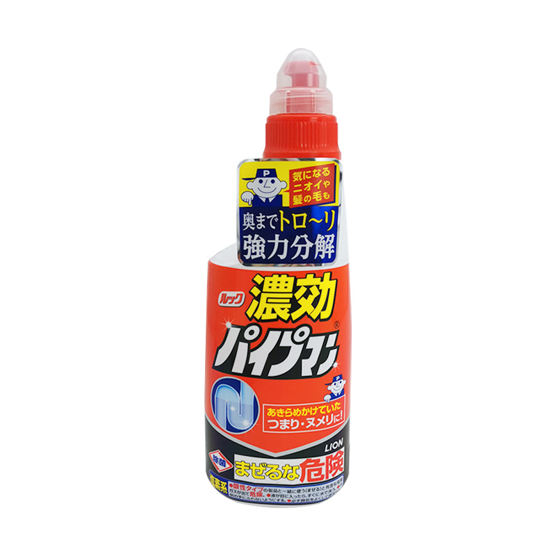 日本狮王管道疏通剂厕所浴缸地漏厨房下水道清洁剂清洁液450ml详情图4