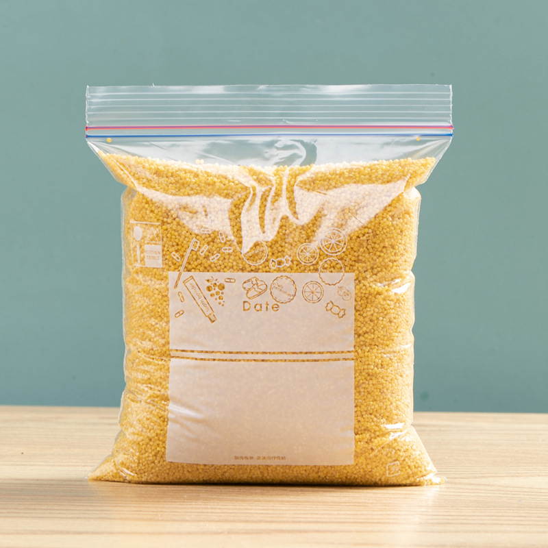 Food-grade sealed food packaging bags for household refrigerators, special self-sealing storage bags for frozen food Specification image