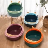 The cat footrest is high with anti-splash edges, the litter box is leak-proof, the cat toilet comes with a cat litter shovel, the semi-enclosed cat litter box is a cat bed details Picture