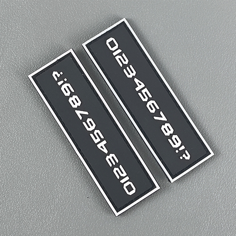 厂家直供滴塑标臂章车缝魔术贴标牌服饰商标肩章彩色软胶胶章定制