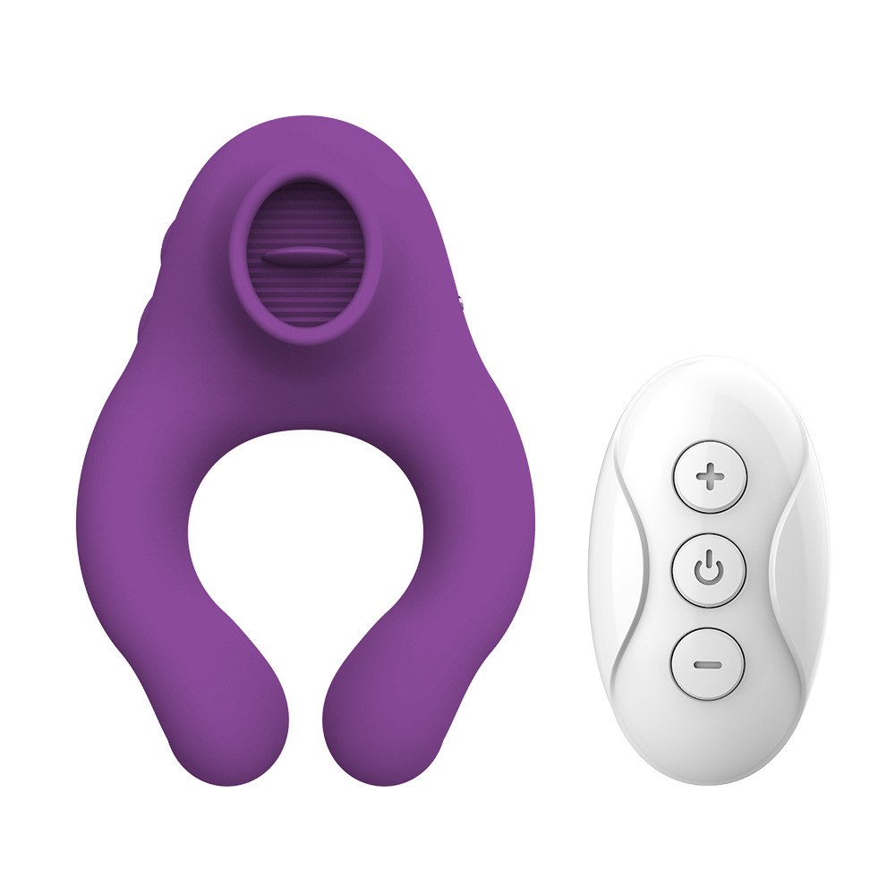 Share the tongue licking egg jump adult sex remote control lock essence ring male vibrator ring Application Scenario
