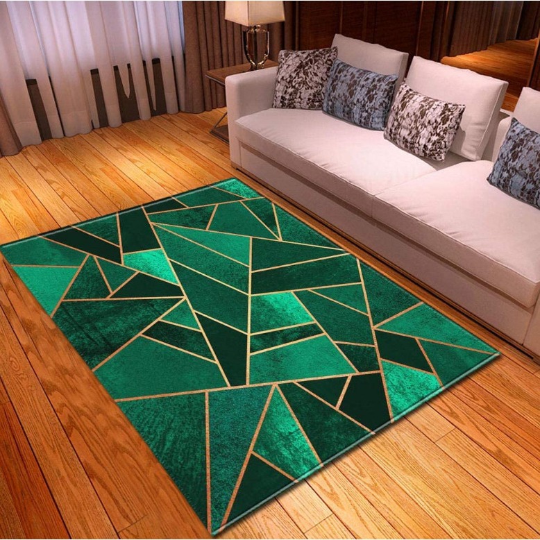 Nordic abstract and simple carpet floor MATS, entrance MATS for living rooms, bedrooms, bathrooms, kitchens and dining rooms, home geometric carpets details Picture