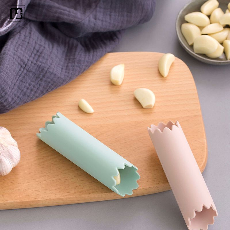 Qing 'an Multi-functional garlic peeler, manual garlic bulb and clove peeler for kitchen, Silicone peeler Specification image