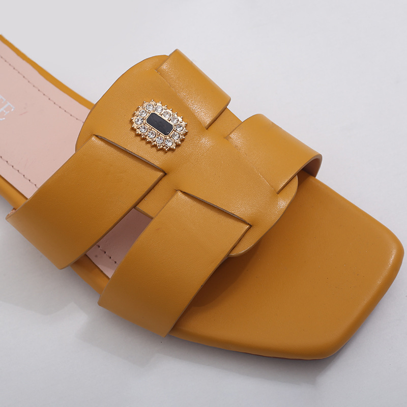 Summer foreign trade Chaozhou fashion Craft women's slippers manufacturer direct sales of new flat women's shoes wholesale women's slippers details Picture