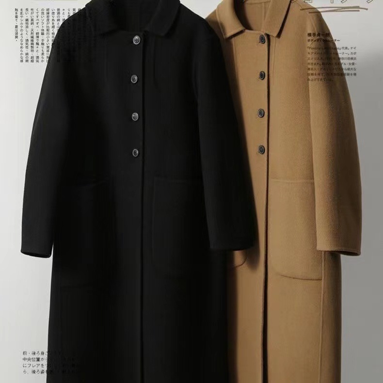 Wool Coat Women's Long 2022 Autumn/Winter New Loose Double-Sided Fleece Coat Application Scenario
