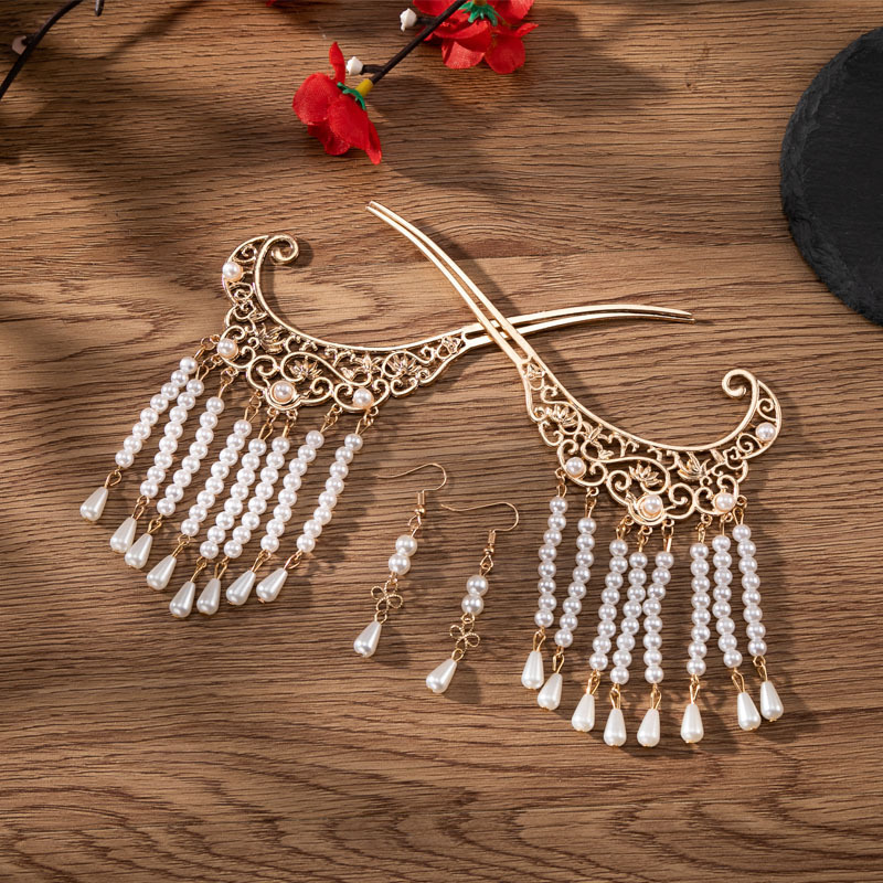 Hanfu hairpins, accessories, hair crowns, top crowns, hair accessory sets, traditional Chinese style Tang, Song and Ming Dynasty ancient-style ornaments, Xiuhe headwear, ancient costumes details Picture