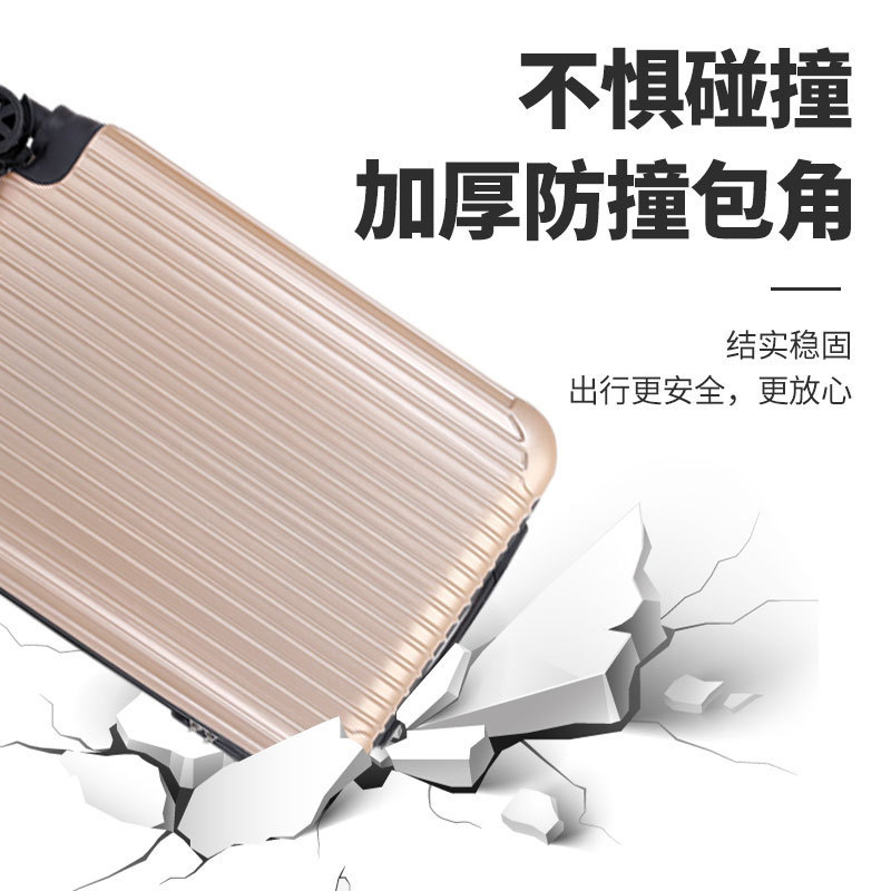 Manufacturers Wholesale Adult Pull Rod Box 20 Inches 2022 New Combination Box Large Capacity Solid Color Anti-Collision Leisure Travel Box Specification drawing