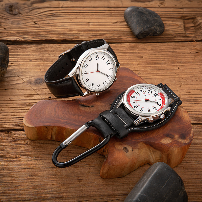 新款组合时尚学生石英表防水夜光皮带手表简约多功能登山男表批发详情1