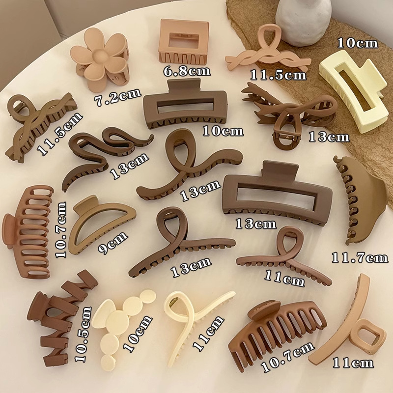 法式优雅气质发夹女亚克力盘发鲨鱼夹大号抓夹发饰高级感发卡批发