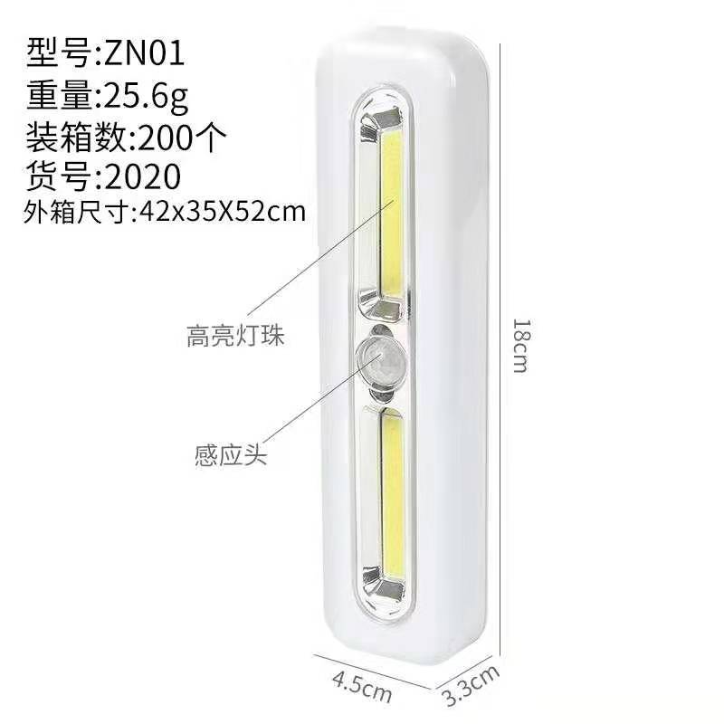 LED household automatic infrared sensor cabinet light, corridor bedroom eye-protecting milk feeding light, human body sensor night light Item Picture
