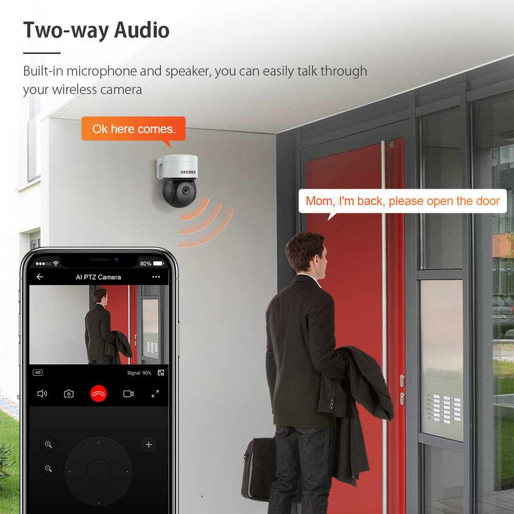 Graffiti 3, 5-megapixel high-definition outdoor surveillance camera, wireless WiFi surveillance camera, surveillance dome camera pic 6