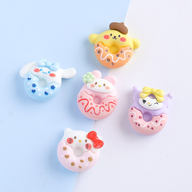 Resin Accessories Donut Diy Mobile Phone Case Water Cup Toy Patch Car Storage Box Shoes Clothing Headwear Materials Application Scenario