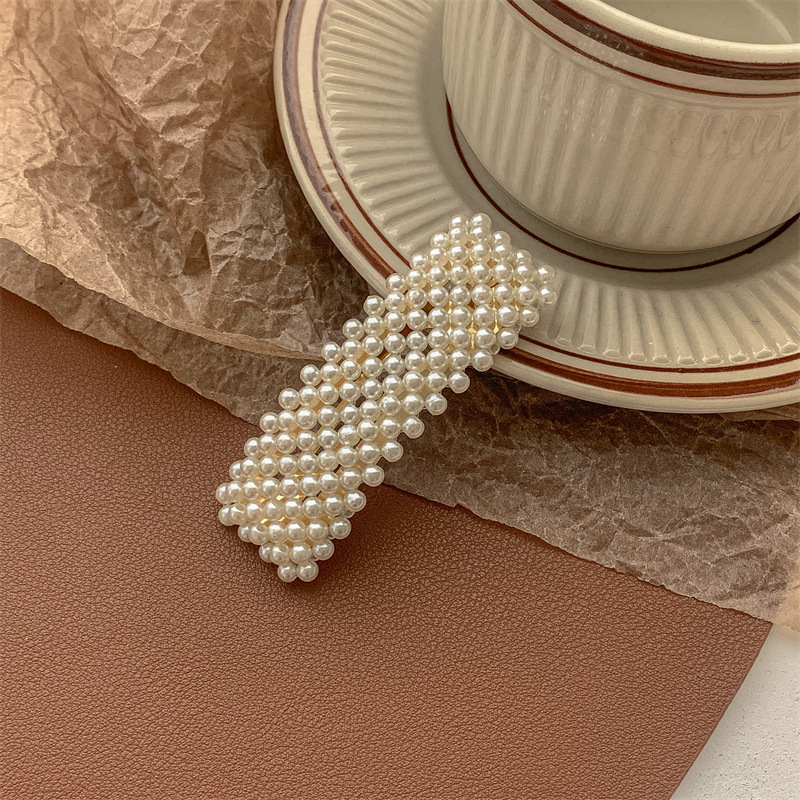 Pearl hair clips, bangs, forehead hair clippers, bb clips, popular one-line hair clips, 2022 new style clip headwear pic 19