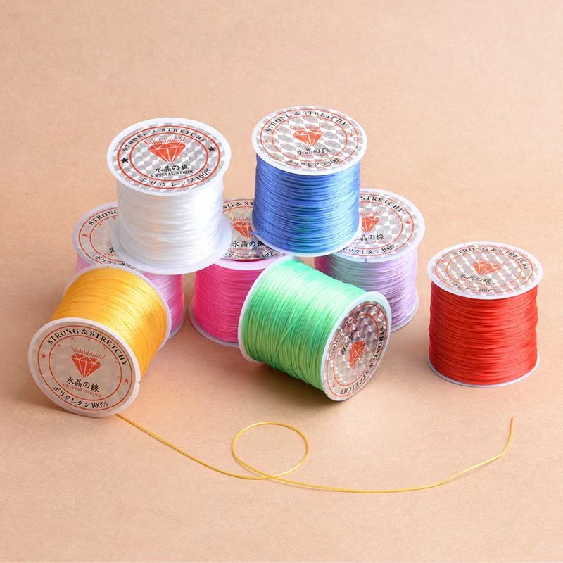 Transparent elastic string flat crystal elastic string bracelet and string diy wire wear-resistant elastic rope Item Picture