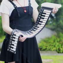 49键手卷电子琴便携式折叠手卷钢琴电子琴初学者键盘乐器电子钢琴
