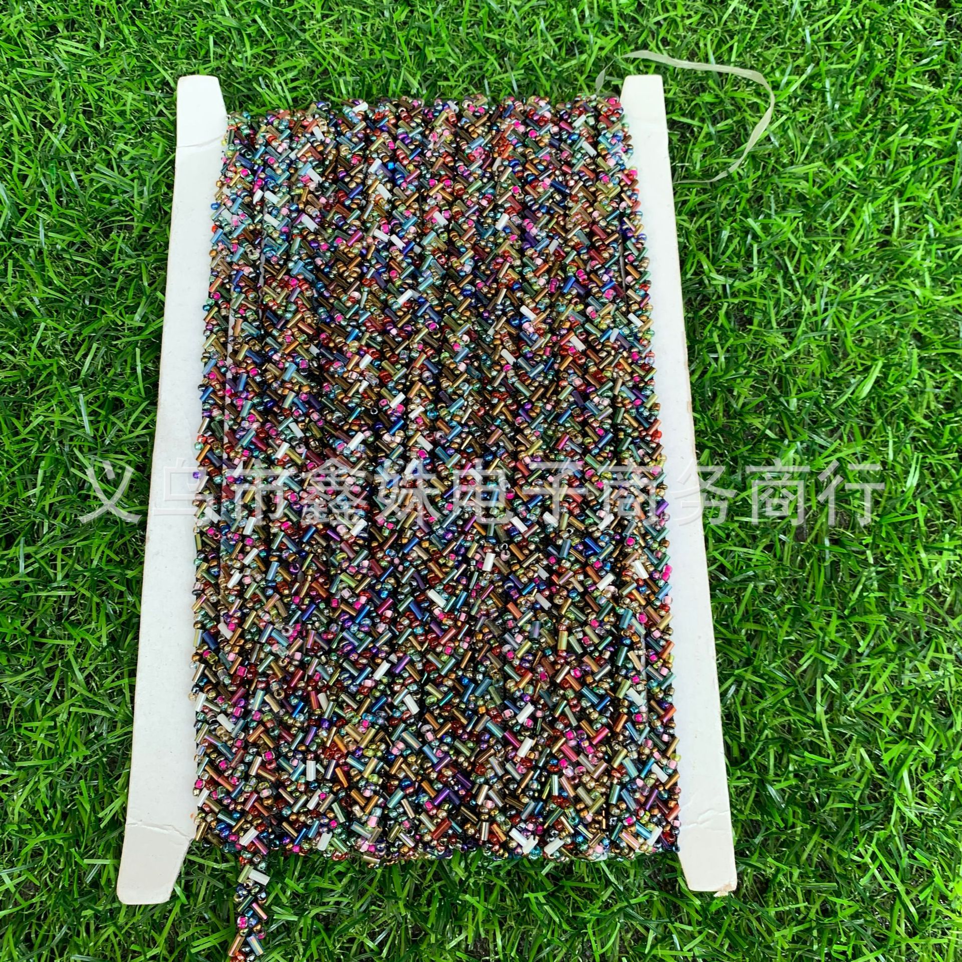 DIY colorful long tube beads and rice beads clothing accessories and clothing accessories