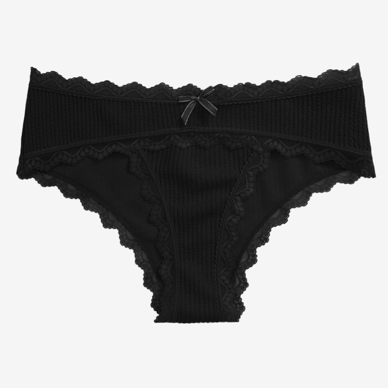 Olivia's Night European and American women's underwear new Lace lace half-bag hip support breathable 2024 Amazon women's briefs in stock Item Picture