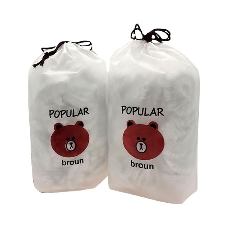 Food-grade PE material food preservation bags, bear bags, disposable food preservation film covers, convenient and fast kitchen, household leftovers and fruits Item Picture