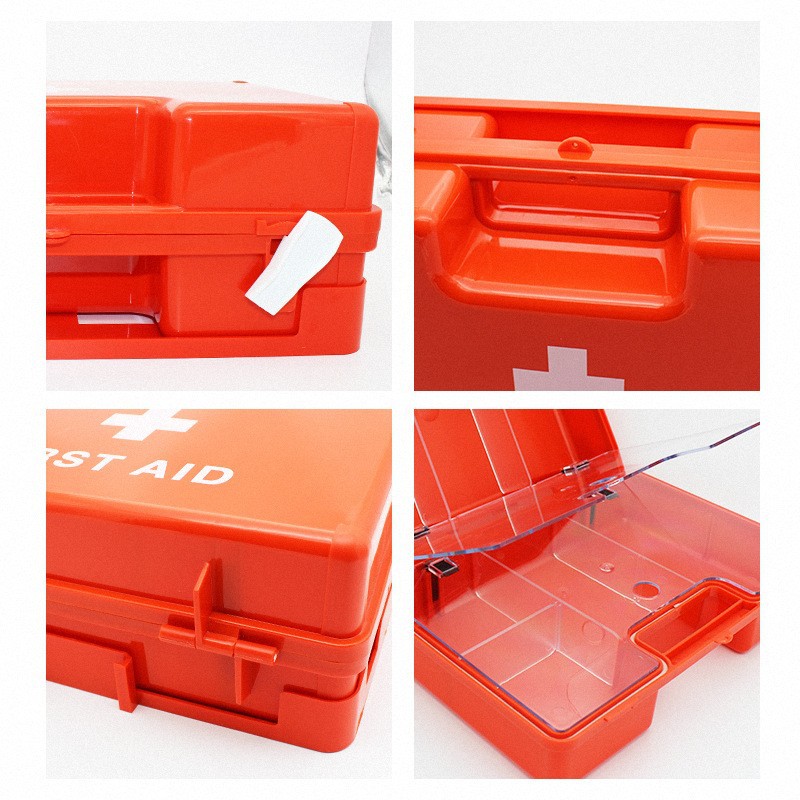 Cross-Border Abs First Aid Kit Plastic Medicine Box Wall Hanging Portable Factory Enterprise Annual Audit Family Medicine Box Emergency Box Specification drawing