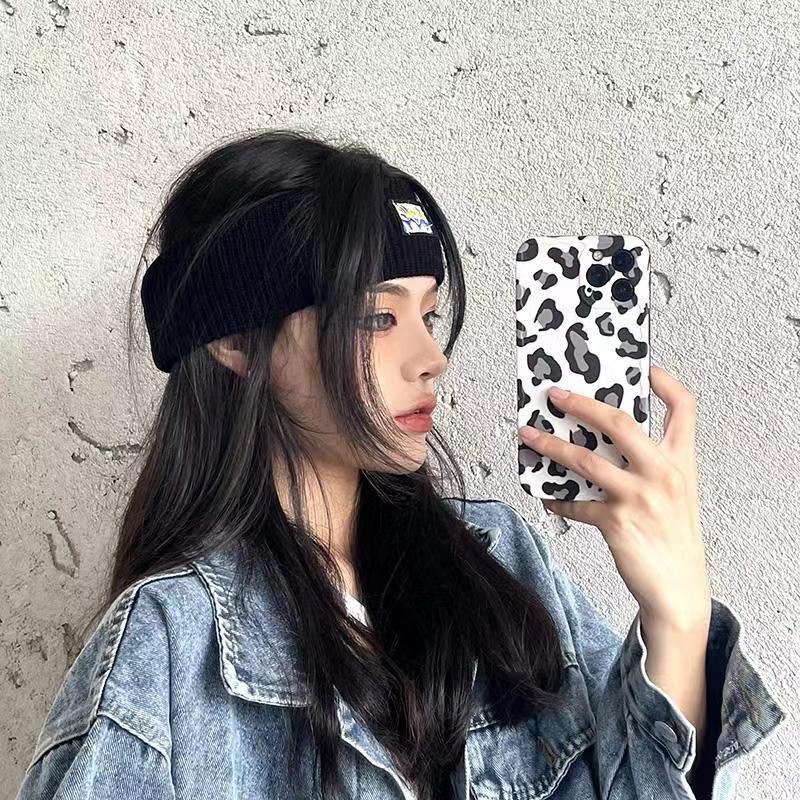Network Red Ins Korean Version Of Casual Fashion Hair Wash Headband Head With Hair Accessories Hair Band Warm Female Autumn And Winter Tide Specification drawing